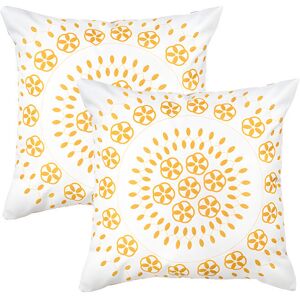 Gardenista - Outdoor Printed Cushions for Garden Decoration, Water Resistant Polyester Removable Covers with Hollowfibre Filled Back Cushion - Raj