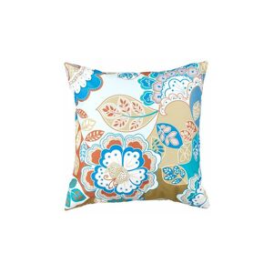 Gardenista - Outdoor Flowers Printed Cushions for Garden Decoration, Water Resistant Polyester Removable Covers with Hollowfibre Filled Back Cushion