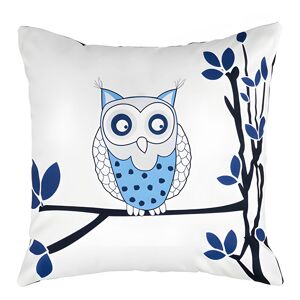Gardenista - Outdoor Owls Printed Cushions for Garden Decoration, Water Resistant Polyester Removable Covers with Hollowfibre Filled Back Cushion