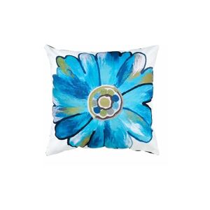 Gardenista - Outdoor Scatter Cushions, Ready Filled Printed Pillows 45x45cm, Soft Square Pillows for Garden Decoration - Daisy Turq