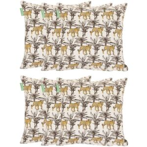 Gardenista - Outdoor Scatter Cushions, Ready Filled Water Resistant Printed Pillows 45x45cm, Soft Cotton Square Pillows for Garden Decoration