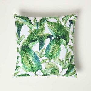 Homescapes - Banana Leaf Outdoor Cushion 45 x 45 cm - Green