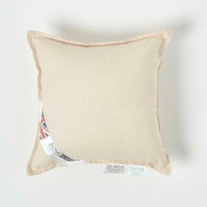 Homescapes - Organic Cotton Cushion Pad 30 x 30 cm (12 x 12) - Natural