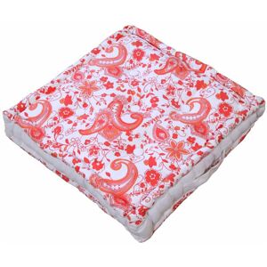 Homescapes - Paisley Cotton Floor Cushion - Multi - Multi