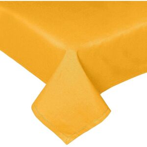 Homescapes - Mustard Yellow Tablecloth 140 x 230 cm - Mustard Yellow