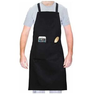 Héloise - Kitchen Aprons, Waterproof Chef Apron with Pockets, Black Barbecue Apron for Men