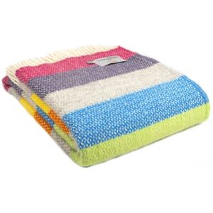 Tweedmill Textiles - Lifestyle Illusion Stripe Throw - 150x183cms - Tutti - Tweedmill 100% Pure New Wool Throw - Multi