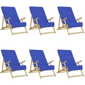 BERKFIELD HOME Mayfair Beach Towels 6 pcs Royal Blue 60x135 cm Fabric 400 gsm