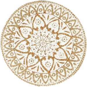 Berkfield Home - Mayfair Placemats 4 pcs White 38 cm Round Jute