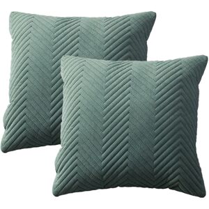 PESCE Pack of 2, Decorative Throw Pillow Covers Pillowcase Cushion Case for Sofa Couch Bedroom Car Light green