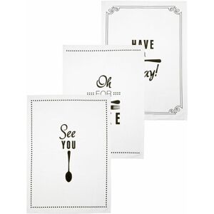 Premier Housewares Pun and Games Tea Towels - Set of 3