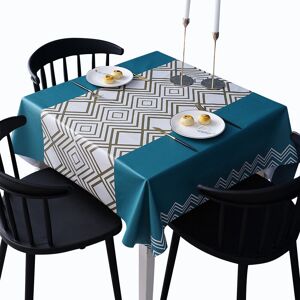 Groofoo - pvc Tablecloth, Rectangular Tablecloth, Anti-Stain Rectangular Tablecloth, Waterproof Tablecloth, Stain Tablecloth for Picnic, Outdoor,