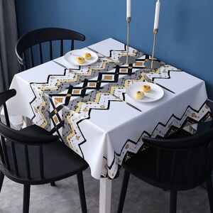 Groofoo - pvc Tablecloth, Rectangular Tablecloth, Anti-Stain Rectangular Tablecloth, Waterproof Tablecloth, Stain Tablecloth for Picnic, Outdoor,