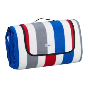Relaxdays - xxl Picnic Blanket, Aluminium Coating, Folding Beach Rug with Handle, 200x300 cm, Soft, Multicoloured