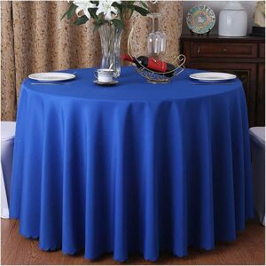 Rhafayre - Round Tablecloth Home hotel Royal Blue Banquet Table Skirt 160cm diameter