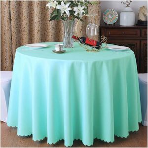 Rhafayre - Round Tablecloth Home Hotel Banquet Table Skirt Blue 160cm Diameter