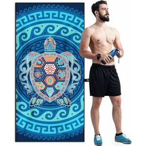 Rhafayre - Ultralight Microfiber Beach Towel, Quick Dry, Absorbent Beach Blanket, for Fitness, Travel, Beach, Swimming, 150x75cm