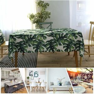 RHAFAYRE Water Resistant Anti-Spill Polyester Fabric Table Cloth for Family Dining, Indoor or Outdoor Important Occasion, Daily Table Decoration, 140 x 250 cm