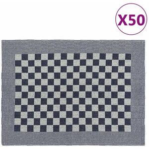 Berkfield Home - Royalton Kitchen Towels 50 pcs Blue and White 50x70 cm Cotton