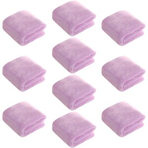 PESCE Salon Hair Towels 10 Pack - Fast Drying Towel for Hair, Hands, Face Use at Home, Salon, Spa, Barber light purple