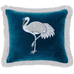 Sanderson Crane & Frog Cushion 45x45cm Navy