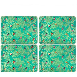 Sara Miller London - Sara Miller Chelsea Collection Set of 4 Large Green Placemats