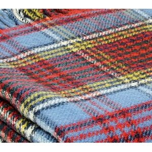 Tweedmill Textiles - Throw Blanket 100% Pure New Wool British Made Tartan Anderson - Multicoloured