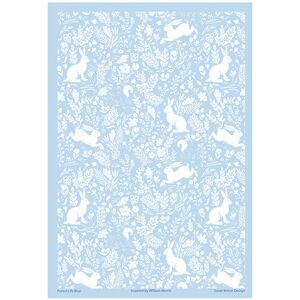 William Morris - Forest Life Blue Cotton Tea Towel