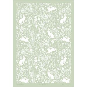 William Morris - Forest Life Green Cotton Tea Towel