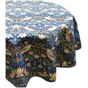 William Morris - Strawberry Thief Navy 132 x 178cm Acrylic/PVC Tablecloth