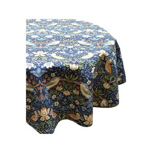 Strawberry Thief Navy 132 x 228cm Acrylic/PVC Tablecloth - William Morris