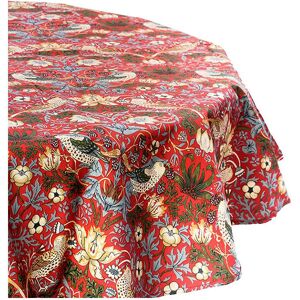 William Morris Strawberry Thief Red 132 x 132cm Acrylic/PVC Tablecloth