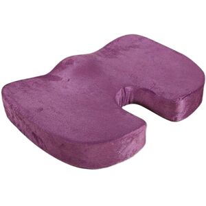 Tlily - Memory Foam Cushion Coccyx Orthopedic Pain Chair Relief Office Seat u Pillow Violet