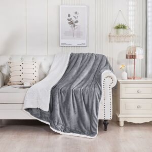 TORMATOR (180x200cm Grey) Fleece Sofa Throw - Winter Sofa Blanket, Soft and Warm Sheepskin Sofa Throw for 2 People TORMATOR (180x200cm Grey) Fleece Sofa Throw - Winter Sofa Blanket, Soft and Warm Sheepskin Sofa Throw for 2 People