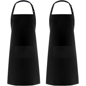 Cyslmuk - 2 Pieces )Kitchen Aprons for Men Women,Household Apron Tool Holder Aprons with 2 Pockets for BBQ,Adjustable Adult Gardener Apron for Cyslmuk - 2 Pieces )Kitchen Aprons for Men Women,Household Apron Tool Holder Aprons with 2 Pockets for BBQ,Adjustable Adult Gardener Apron for