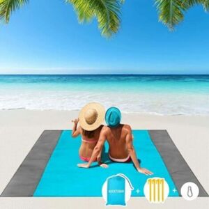 TEHTUY 200x210cm Beach Mat, Beach Blanket, Portable Waterproof Beach Mat, Waterproof Towel, Sand-Free Beach Towel with 4 Corner Fixings for Beach, Picnic, TEHTUY 200x210cm Beach Mat, Beach Blanket, Portable Waterproof Beach Mat, Waterproof Towel, Sand-Free Beach Towel with 4 Corner Fixings for Beach, Picnic,