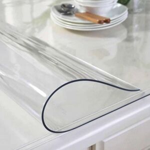 Mumu - 2.0mm Clear Film Tablecloth, Transparent Table Protective Film, Outdoor Waterproof Washable pvc Table Cover, Custom Size, Greaseproof, 60cm x Mumu - 2.0mm Clear Film Tablecloth, Transparent Table Protective Film, Outdoor Waterproof Washable pvc Table Cover, Custom Size, Greaseproof, 60cm x