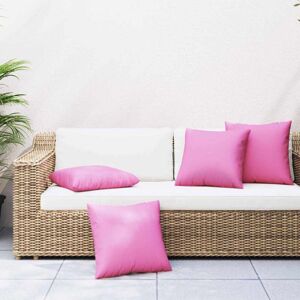 Throw Pillows 4 pcs Pink 60 x 60 cm Fabric Vidaxl Throw Pillows 4 pcs Pink 60 x 60 cm Fabric Vidaxl