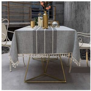 Alwaysh - Outdoor Rectangular Anti-Stain Tablecloth Washable Fabric Tablecloth Dining Table Tablecloth Kitchen Tablecloth Picnic Tablecloth Tassel Alwaysh - Outdoor Rectangular Anti-Stain Tablecloth Washable Fabric Tablecloth Dining Table Tablecloth Kitchen Tablecloth Picnic Tablecloth Tassel