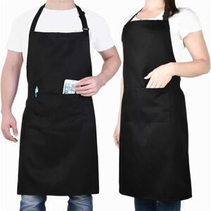 AlwaysH Pack Chef Aprons, Black Apron with 2 Pockets, Waterproof Adjustable Apron for Men Women, Professional Kitchen Apron for Cooking, Gardening, AlwaysH Pack Chef Aprons, Black Apron with 2 Pockets, Waterproof Adjustable Apron for Men Women, Professional Kitchen Apron for Cooking, Gardening,
