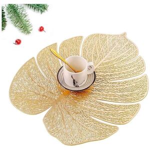 AlwaysH Set of 6 Washable PVC Placemats Non-Slip Heat Resistant Wear-Resistant, Easy to Clean and Store, Flower (Leaf) AlwaysH Set of 6 Washable PVC Placemats Non-Slip Heat Resistant Wear-Resistant, Easy to Clean and Store, Flower (Leaf)