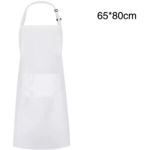 MCBOSON Apron, 65x80 cm, white, blister packed, 1 piece, You can create your own creative design of your favorite patterns MCBOSON Apron, 65x80 cm, white, blister packed, 1 piece, You can create your own creative design of your favorite patterns