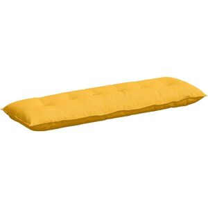 Back Pillow Light Yellow 160 x 50 cm Corduroy Fabric vidaXL Back Pillow Light Yellow 160 x 50 cm Corduroy Fabric vidaXL