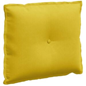 Back Pillow Yellow 60 x 50 cm Corduroy Fabric vidaXL Back Pillow Yellow 60 x 50 cm Corduroy Fabric vidaXL