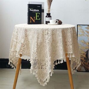 TORMATOR Beige Crochet Square Placemats, Vintage Cotton Lace Tablecloth, Bohemian Style Tablecloths for Parties, Banquets, Dining Rooms, and Wedding TORMATOR Beige Crochet Square Placemats, Vintage Cotton Lace Tablecloth, Bohemian Style Tablecloths for Parties, Banquets, Dining Rooms, and Wedding