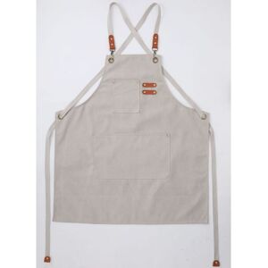 LINGHHANG (Beige) Men's Kitchen Apron, Canvas Apron with 3 Pockets, Waterproof and Adjustable, for BBQ, Restaurant, Garden, Carpentry, 78 x 68cm LINGHHANG (Beige) Men's Kitchen Apron, Canvas Apron with 3 Pockets, Waterproof and Adjustable, for BBQ, Restaurant, Garden, Carpentry, 78 x 68cm