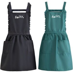 Ccykxa - 2 Pack Women's Kitchen Apron, Women's Kitchen Apron, Waitress Apron, Women's Apron for Family Kitchen, Restaurant Ccykxa - 2 Pack Women's Kitchen Apron, Women's Kitchen Apron, Waitress Apron, Women's Apron for Family Kitchen, Restaurant