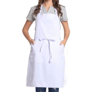 CCYKXA Adjustable apron with pocket, extra long straps for men and women, for kitchen, home, restaurant, cafe, cooking, baking, gardening CCYKXA Adjustable apron with pocket, extra long straps for men and women, for kitchen, home, restaurant, cafe, cooking, baking, gardening