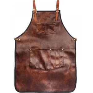 MCBOSON Chef Apron for Men Women Waterproof Leather Apron with Pockets Cross-back Straps for Kitchen BBQ Cooking Barber Barista Apron Work Manual MCBOSON Chef Apron for Men Women Waterproof Leather Apron with Pockets Cross-back Straps for Kitchen BBQ Cooking Barber Barista Apron Work Manual
