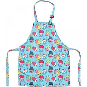 SNQ Children's Canvas Apron with Cartoon Pattern, Adjustable Shoulder Strap, Kids Apron for Cooking, Baking and Painting SNQ Children's Canvas Apron with Cartoon Pattern, Adjustable Shoulder Strap, Kids Apron for Cooking, Baking and Painting